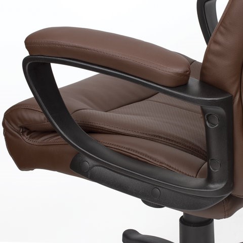 Кресло компьютерное BRABIX "Enter EX-511", экокожа, коричневое, 531163 в Магадане - изображение 10