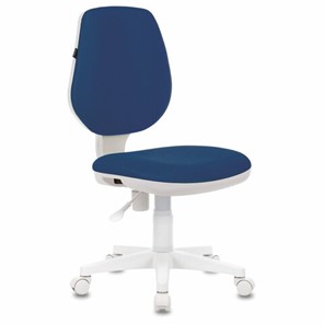 Компьютерное кресло Brabix Fancy MG-201W (без подлокотников, пластик белый, синие) 532413 в Магадане - предосмотр