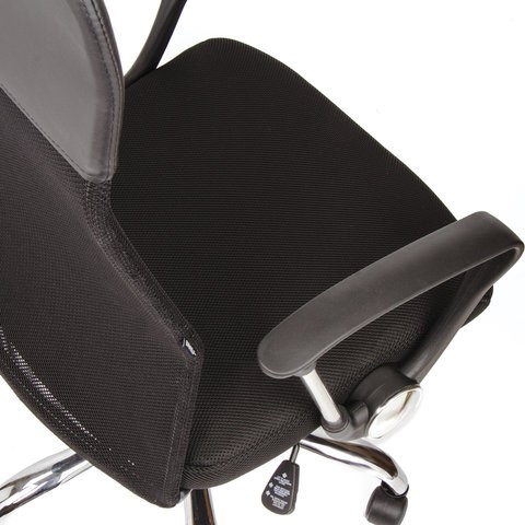 Компьютерное кресло BRABIX "Flash MG-302", с подлокотниками, хром, черное, 530867 в Магадане - изображение 9