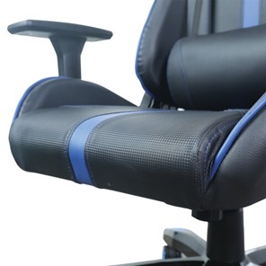 Офисное кресло BRABIX "GT Carbon GM-120", две подушки, экокожа, черное/синее, 531930 в Магадане - предосмотр 11