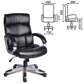 Компьютерное кресло BRABIX "Impulse EX-505", экокожа, черное, 530876 в Магадане - предосмотр 1