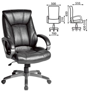 Офисное кресло BRABIX "Maestro EX-506", экокожа, черное, 530877 в Магадане - предосмотр 1