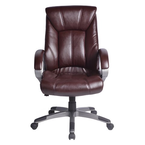 Кресло офисное BRABIX "Maestro EX-506", экокожа, коричневое, 530878 в Магадане - изображение 2