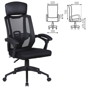 Компьютерное кресло Brabix Nexus ER-401 (с подлокотниками, черное) 531835 в Магадане - предосмотр 10