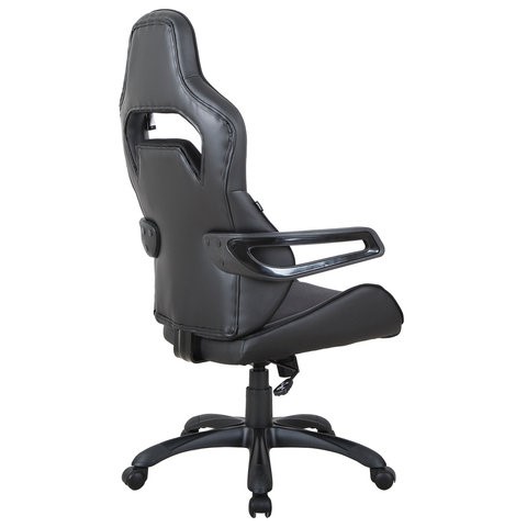 Кресло Brabix Nitro GM-001 (ткань, экокожа, черное) 531817 в Магадане - изображение 5