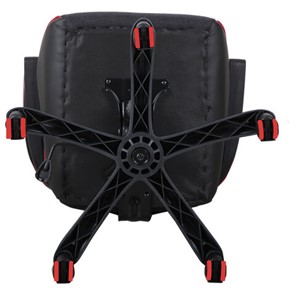 Кресло офисное Brabix Nitro GM-001 (ткань, экокожа, черное, вставки красные) 531816 в Магадане - предосмотр 7