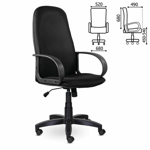 Компьютерное кресло Brabix Praktik EX-279 (ткань E, черное) 532021 в Магадане - изображение 6