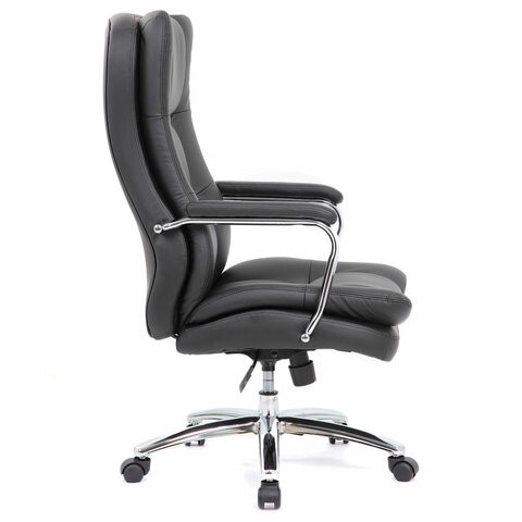 Кресло офисное BRABIX PREMIUM "Amadeus EX-507", экокожа, хром, черное, 530879 в Магадане - изображение 2