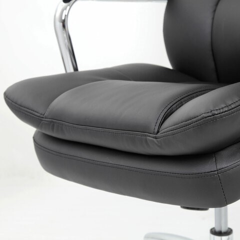 Кресло офисное BRABIX PREMIUM "Amadeus EX-507", экокожа, хром, черное, 530879 в Магадане - изображение 7