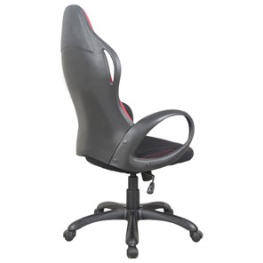 Кресло компьютерное Brabix Premium Force EX-516 (ткань, черное/вставки красные) 531571 в Магадане - предосмотр 3