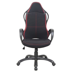 Кресло компьютерное Brabix Premium Force EX-516 (ткань, черное/вставки красные) 531571 в Магадане - предосмотр 5