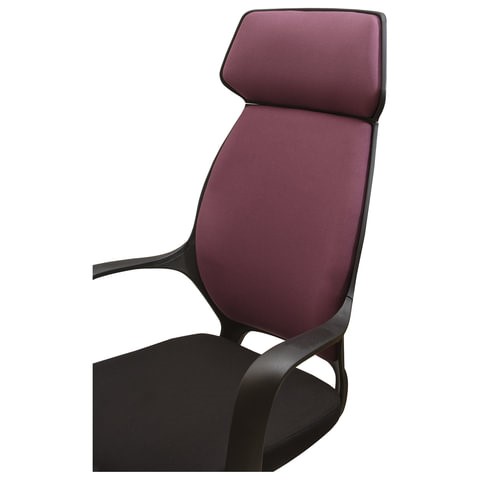 Кресло компьютерное Brabix Premium Galaxy EX-519 (ткань, черное/терракотовое) 531570 в Магадане - изображение 8