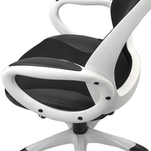 Офисное кресло Brabix Premium Genesis EX-517 (пластик белый, ткань/экокожа/сетка черная) 531573 в Магадане - предосмотр 6