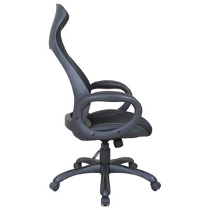 Кресло Brabix Premium Genesis EX-517 (пластик черный, ткань/экокожа/сетка черная)   531574 в Магадане - предосмотр 2