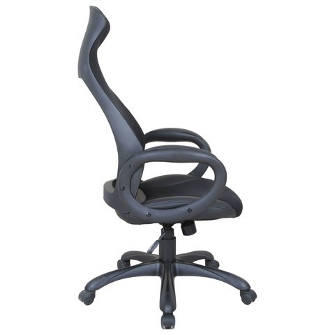 Кресло Brabix Premium Genesis EX-517 (пластик черный, ткань/экокожа/сетка черная)   531574 в Магадане - изображение 2