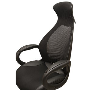 Кресло Brabix Premium Genesis EX-517 (пластик черный, ткань/экокожа/сетка черная)   531574 в Магадане - предосмотр 8