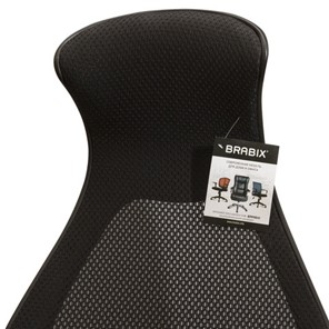 Кресло Brabix Premium Genesis EX-517 (пластик черный, ткань/экокожа/сетка черная)   531574 в Магадане - предосмотр 9