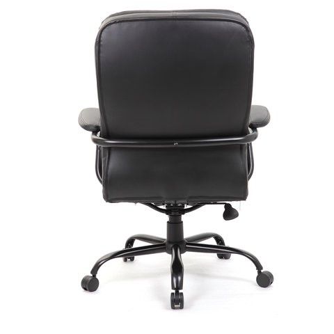 Офисное кресло BRABIX PREMIUM "Heavy Duty HD-001", усиленное, НАГРУЗКА до 200 кг, экокожа, 531015 в Магадане - изображение 4