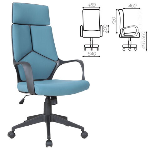 Компьютерное кресло Brabix Premium Prime EX-515 (ткань, голубое) 531568 в Магадане - изображение 1