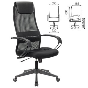 Компьютерное кресло Brabix Premium Stalker EX-608 PL (ткань-сетка/кожзам, черное) 532090 в Магадане - предосмотр 11
