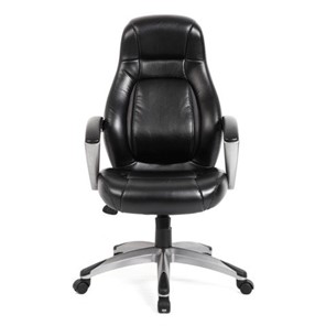Офисное кресло BRABIX PREMIUM "Turbo EX-569", экокожа, спортивный дизайн, черное, 531014 в Магадане - предосмотр 3