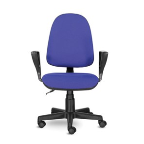 Офисное кресло Brabix Prestige Ergo MG-311 (регулируемая эргономичная спинка, ткань, черно-синее) 531876 в Магадане - предосмотр 2