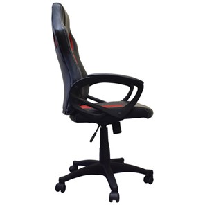 Кресло компьютерное Brabix Rider EX-544 (экокожа черная/ткань красная) 531583 в Магадане - предосмотр 2