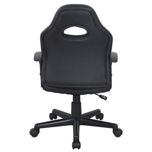 Офисное кресло BRABIX "Spark GM-201", экокожа, черное/голубое, 532505 в Магадане - предосмотр 3