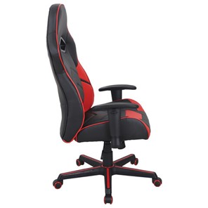 Офисное кресло BRABIX "Storm GM-006", регулируемые подлокотники, экокожа, черное/красное, 532500 в Магадане - предосмотр 2