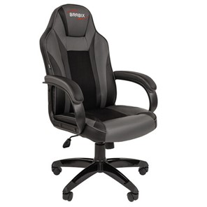 Офисное кресло BRABIX "Tanto GM-171", TW/экокожа, черное/серое, 532574, 7083502 в Магадане