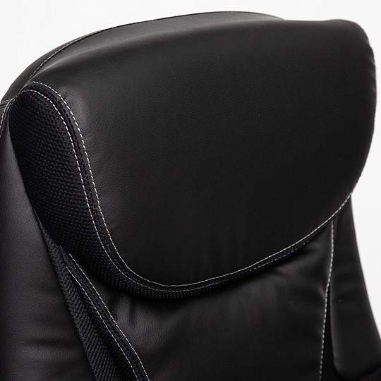 Кресло офисное CAMBRIDGE кож/зам/ткань, черный/черный , 36-6/11 арт.12756 в Магадане - изображение 10