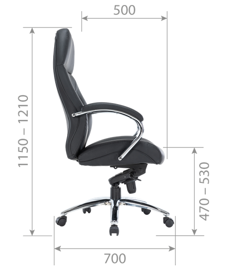 Офисное кресло CH791 экокожа черная в Магадане - изображение 4