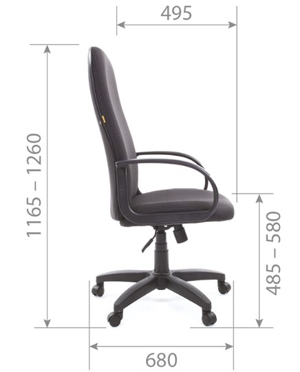 Офисное кресло CHAIRMAN 279 JP15-2, цвет черный в Магадане - изображение 5