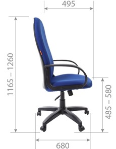 Кресло компьютерное CHAIRMAN 279 TW 11, цвет черный в Магадане - предосмотр 5