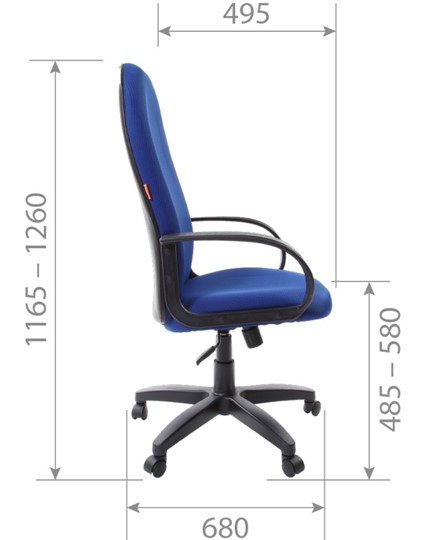 Кресло CHAIRMAN 279 TW 12, цвет серый в Магадане - изображение 5