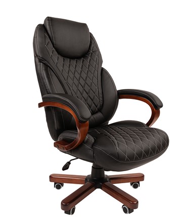 Офисное кресло CHAIRMAN 406, черный в Магадане - изображение