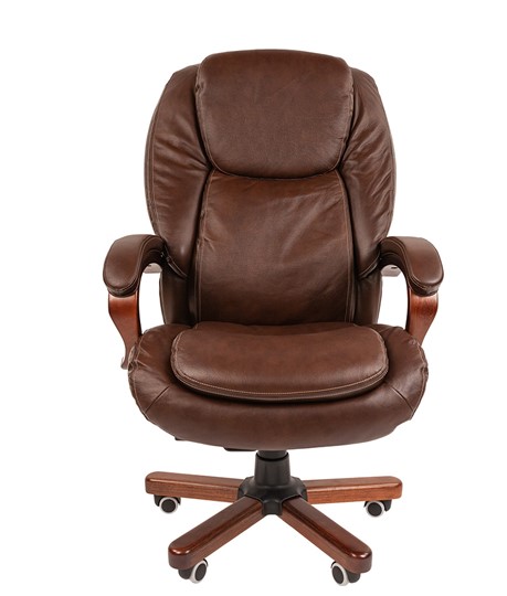 Офисное кресло CHAIRMAN 408, коричневый в Магадане - изображение 1