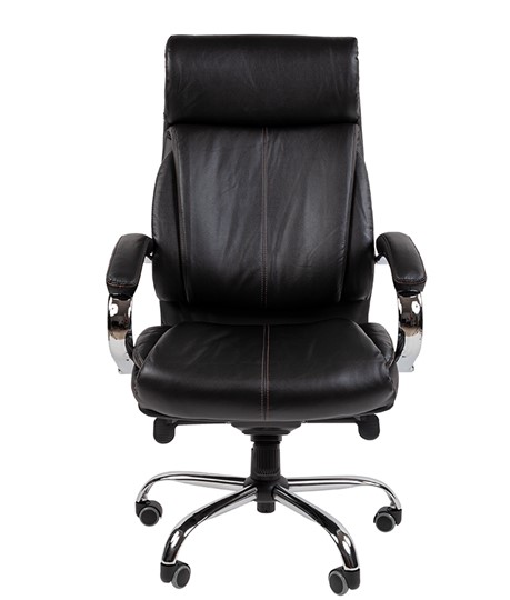 Кресло компьютерное CHAIRMAN 423 Экокожа черная в Магадане - изображение 1