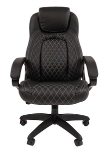 Офисное кресло CHAIRMAN 432, экокожа, цвет черный в Магадане - предосмотр 4