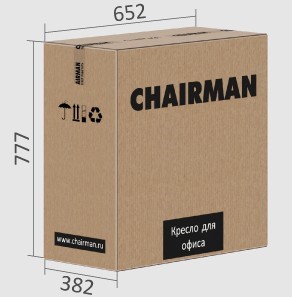 Офисное кресло CHAIRMAN 432, экокожа, цвет черный в Магадане - изображение 6