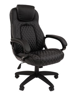 Офисное кресло CHAIRMAN 432, экокожа, цвет черный в Магадане - предосмотр 3