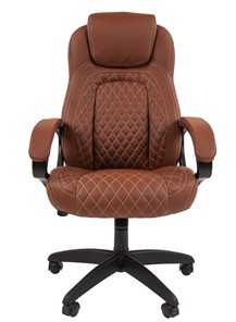 Компьютерное кресло CHAIRMAN 432, экокожа, цвет коричневый в Магадане - предосмотр 2