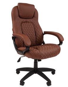 Компьютерное кресло CHAIRMAN 432, экокожа, цвет коричневый в Магадане - предосмотр 1