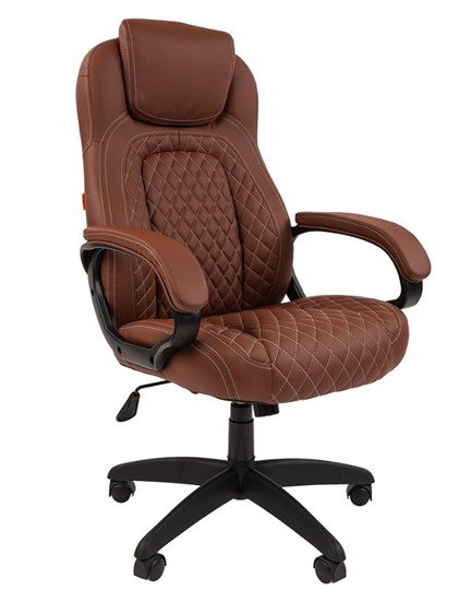 Компьютерное кресло CHAIRMAN 432, экокожа, цвет коричневый в Магадане - изображение 1