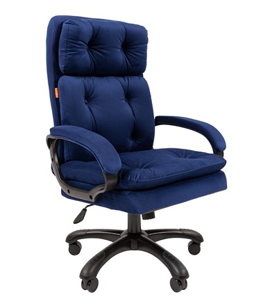 Кресло компьютерное CHAIRMAN 442 Ткань синий в Магадане - изображение