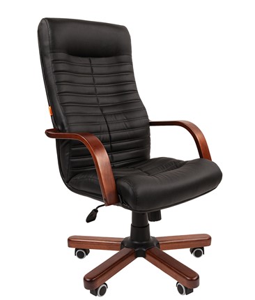 Кресло офисное CHAIRMAN 480 WD, экокожа, цвет черный в Магадане - изображение