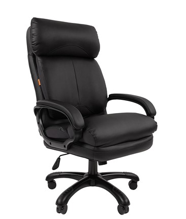 Офисное кресло CHAIRMAN 505 Экокожа черная в Магадане - изображение