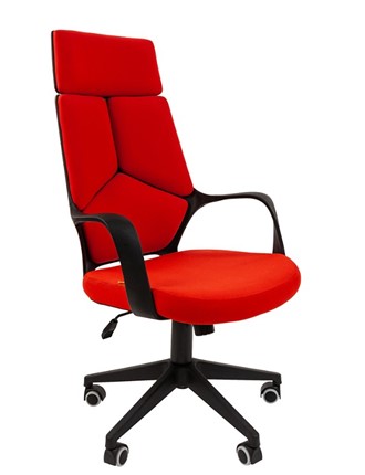 Кресло компьютерное CHAIRMAN 525, красное в Магадане - изображение