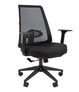 Кресло офисное CHAIRMAN 535 LT Сетчатый акрил черный / Полиэстер черный в Магадане - предосмотр