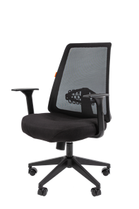Кресло офисное CHAIRMAN 535 LT Сетчатый акрил черный / Полиэстер черный в Магадане - предосмотр 3